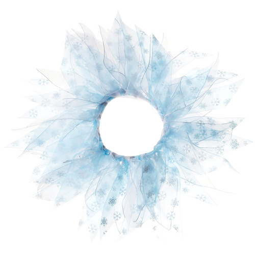 Party Collar Winter Snowflake White - X-Large (40cm)