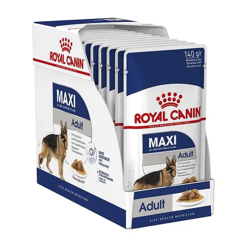 Royal Canin Maxi Adult Dog Pouch - 140g x 12 (Box)
