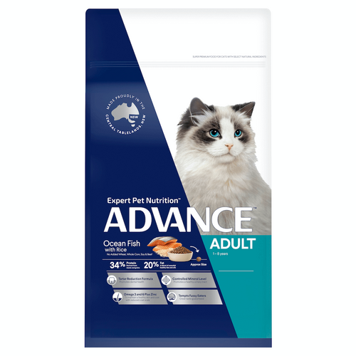 Advance Adult Cat Dry Food - Ocean Fish - 3kg