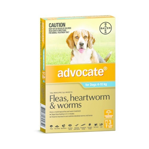 Advocate for Dogs 4-10 kgs - 3 Pack - Teal