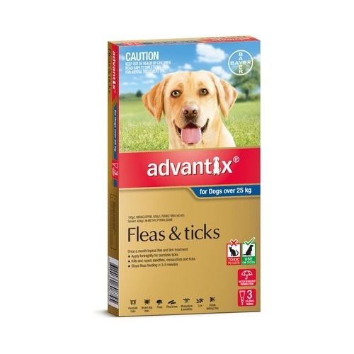 Advantix for Dogs over 25 kgs - 3 Pack - Blue