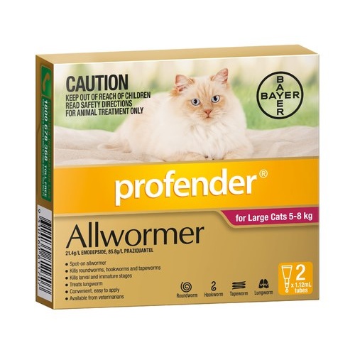 Profender for Cats 5-8 kg - 2 pack - Red