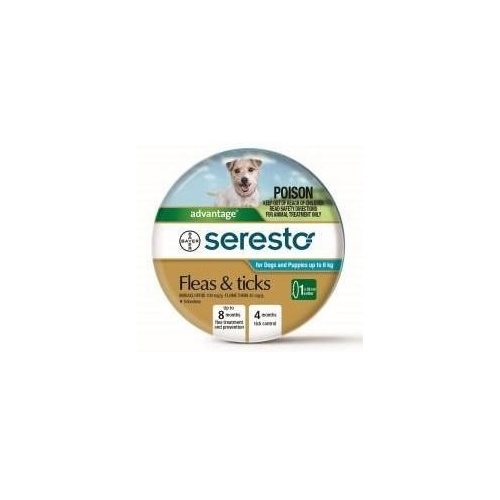 Seresto Flea & Tick Collar for Dogs & Puppies up to 8 kg