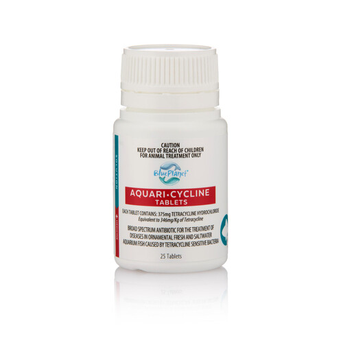 Blue Planet Aquari Cycline Tablets for Fish - 25 Tabs