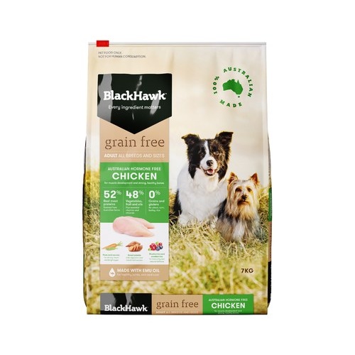 Black Hawk Grain Free Adult Dog - Chicken - 7kg