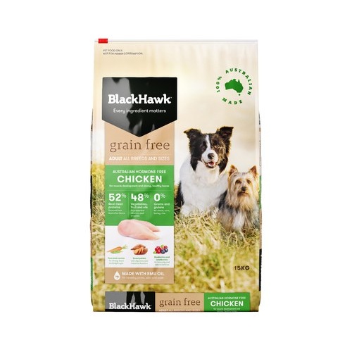 Black Hawk Grain Free Adult Dog - Chicken - 15kg