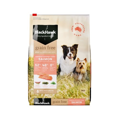 Black Hawk Grain Free Adult Dog - Salmon - 15kg