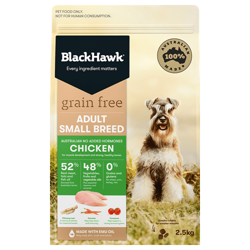 Black Hawk Grain Free Small Breed Adult Dog - Chicken - 2.5kg