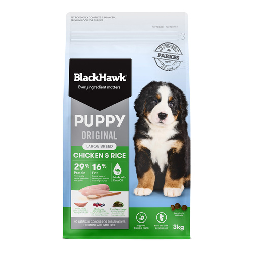 Black Hawk Large Breed Puppy - Chicken & Rice - 3kg