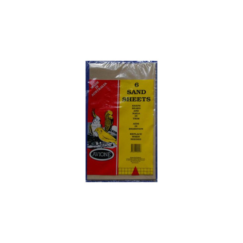 Showmaster Bird Sand Sheets - 6 Pack