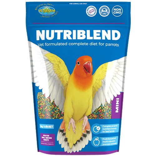 Vetafarm Nutriblend Parrot Pellets - Mini - 2kg