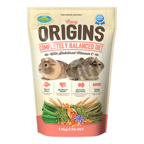 Vetafarm Cavy Origins Diet Guinea Pig Food - 1.5kg