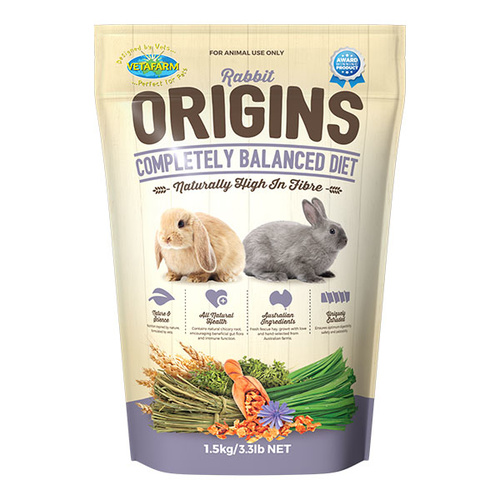 Vetafarm Rabbit Origins Diet Food - 1.5kg