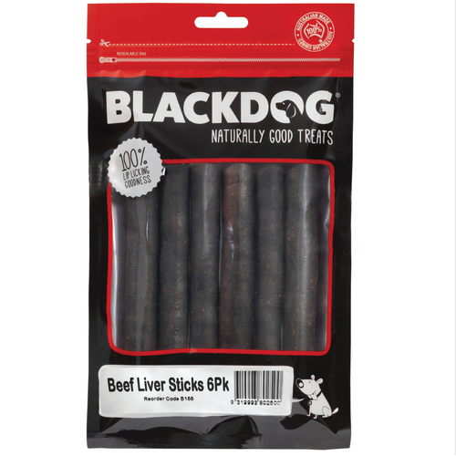 Blackdog Beef Liver Sticks - 6 Pack