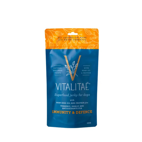 Vitalitae Jerky Immunity & Defence Dog Treats - 150g