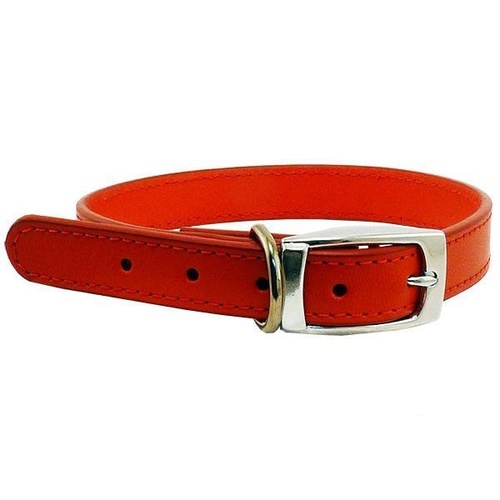 Beau Pets Leather Collar - 25mm x 50cm - Red