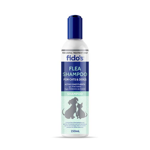 Fidos Flea Shampoo for Dogs & Cats - 250ml
