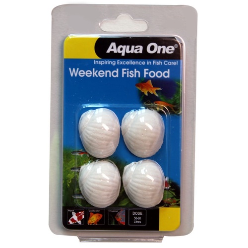 Aqua One Weekend Fish Food Block - 20g