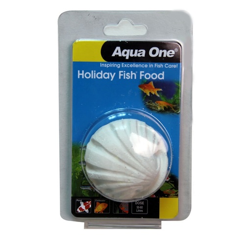 Aqua One Holiday Fish Food Block - 40g