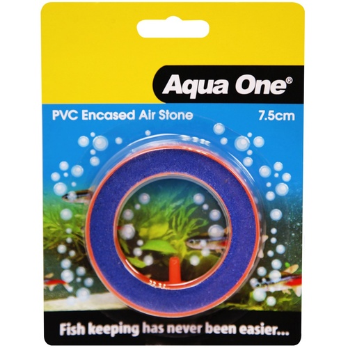 Aqua One PVC Encased Airstone Beauty Round - 7.5cm