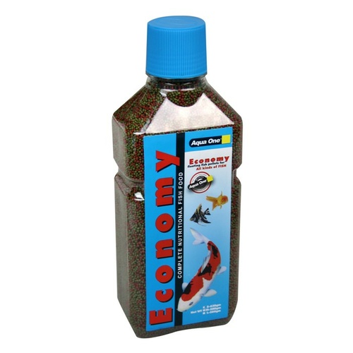 Aqua One Economy Pellet Fish Food - 1mm - 360g Bottle
