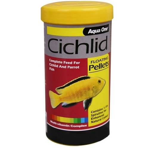 Aqua One Cichlid Floating Pellet Food - 100g