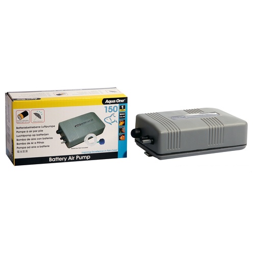Aqua One Battery Air 150 Splash Resistant Air Pump - 150L/H