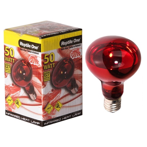 Reptile One Infrared Heat Lamp (50 Watt) Eddison Screw Fitting