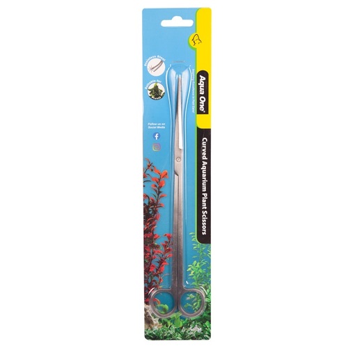 Aqua One Aquarium Plant Scissors - Curved (25cm)