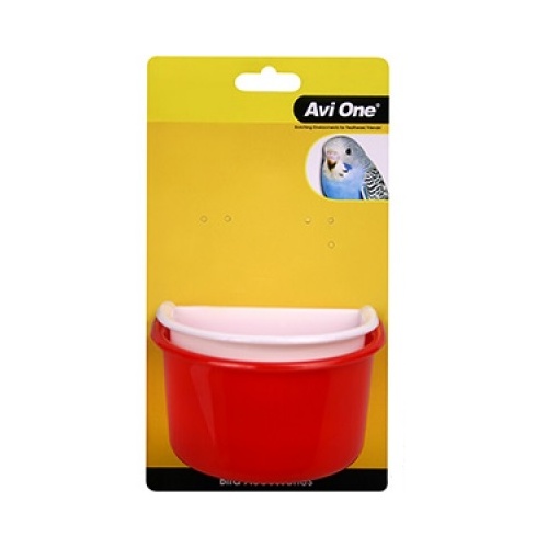 Avi One Plastic D Bird Feeder - 2 Pack - Large (11cm & 11.5cm)