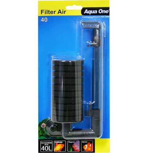 Aqua One Filter Air 40 Aquarium Sponge Filter - Up to 40L