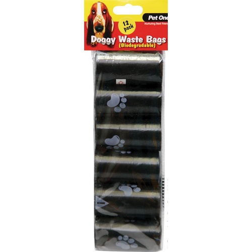 Pet One Dog Waste Bags - 12 Pack