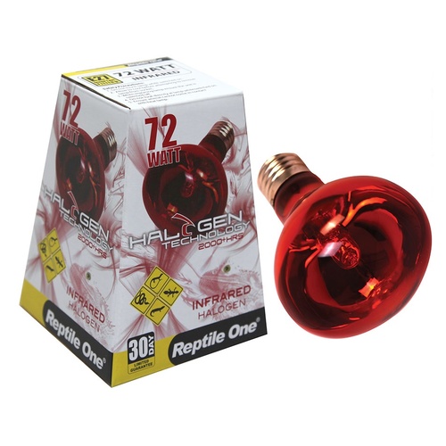 Reptile One Halogen Infrared Heat Lamp (72W Eqv 100W) Eddison Screw Fitting