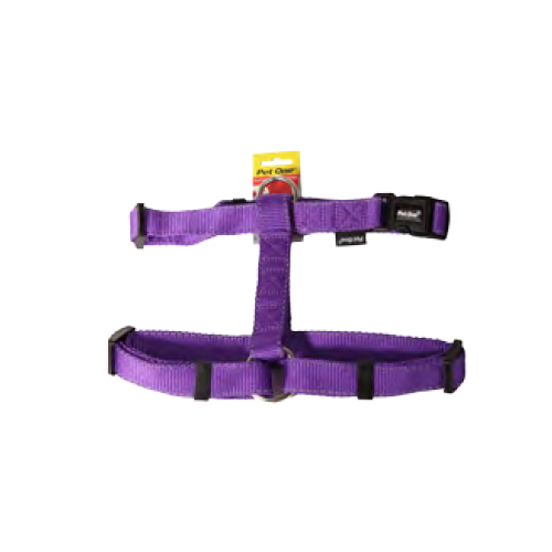 Pet One Reflective Adjustable Nylon Dog Harness - 40-65cm x 25mm - Purple