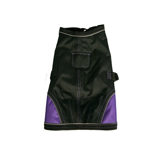 Pet One NightWalker Dog Coat - 70cm - Black/Purple