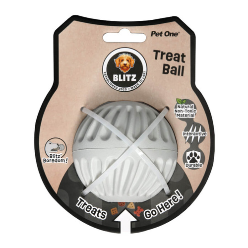 Pet One Blitz Rubber Treat Ball - Large