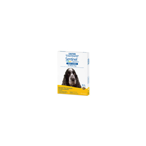 Sentinel Spectrum for Medium Dogs 11-22 kgs - 6 Pack - Yellow