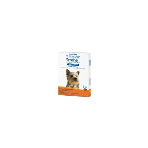 Sentinel Spectrum for Very Small Dogs up to 4 kgs - 3 Pack - Orange