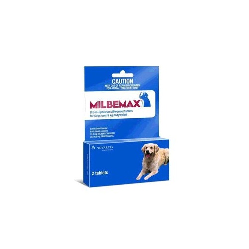 MILBEMAX for Dogs over 5kgs - 2 Pack - Dark Blue