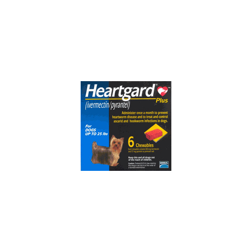 Heartgard Plus for Dogs up to 11 kgs - Blue - 6 Pack