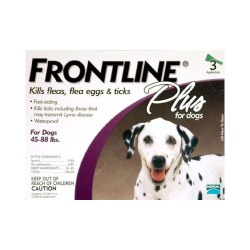 Frontline Plus for Large Dogs 20-40 kgs - 3 Pack - Purple