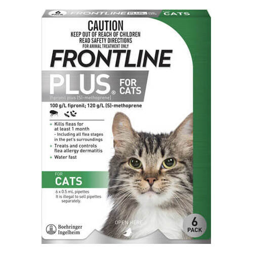 Frontline Plus for Cats - 6 Pack - Green
