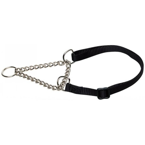 Prestige Pet Adjustable Semi Choke Dog Collar - 9mm x 25-41cm - Black
