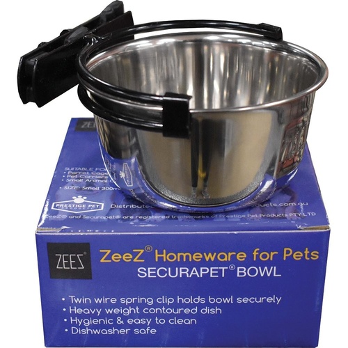Zeez SecuraPet Stainless Steel Bowl - Small - 300ml
