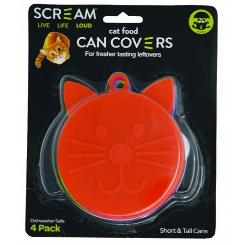 Scream Cat Food Can Covers - 4 Pack