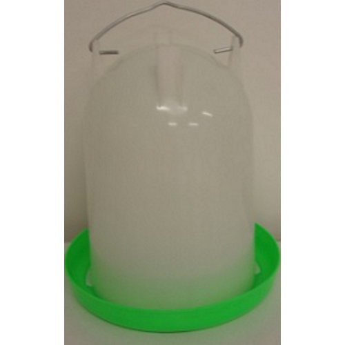 Poultry Chicken Waterer - White & Green - 4.0L