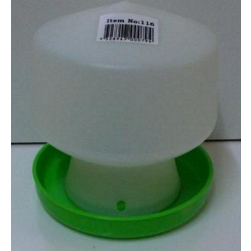 Poultry Chicken Waterer - White & Green - 1.3L