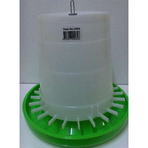 Poultry Chicken Feeder - White & Green - 5kg