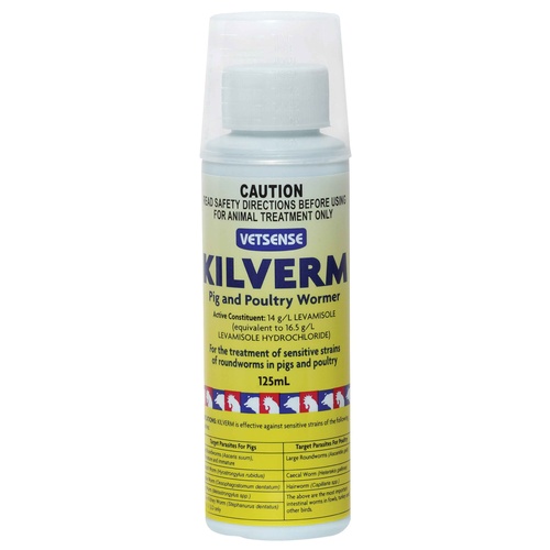 Vetsense KILVERM Poultry Bird Wormer - 125ml 