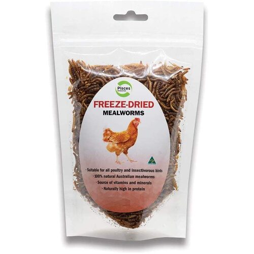 Pisces Freeze Dried Mealworms - 70g